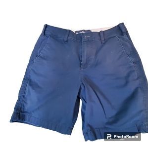 HOLLISTER boys shorts, flat front twill navy blue, 29 waist